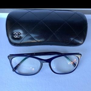 Chanel prescription glasses and case
